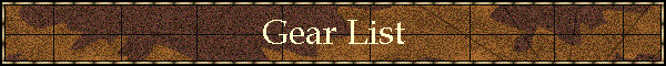 Gear List