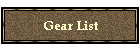 Gear List