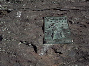 First white blaze of the AT